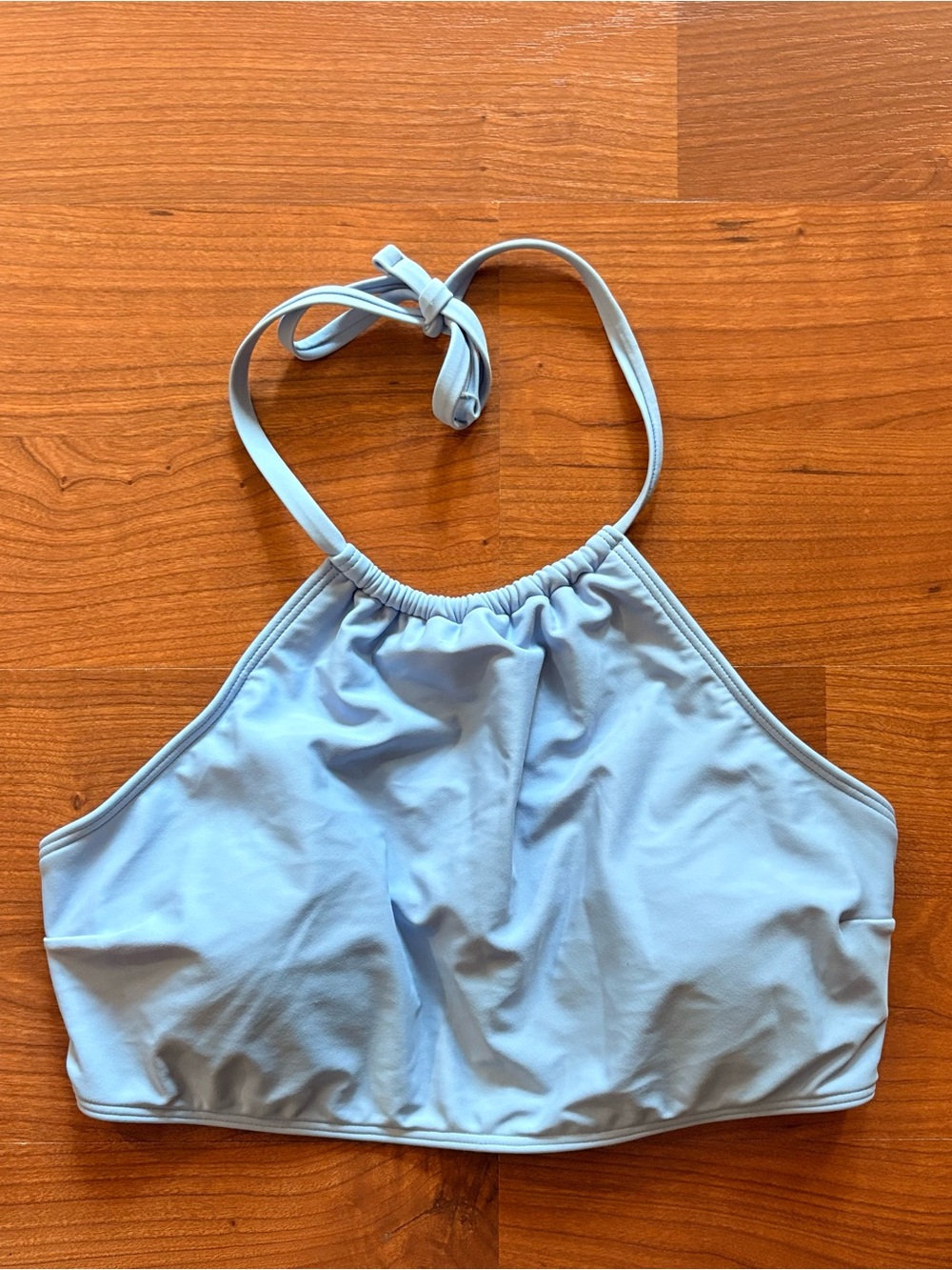 Hollister Pale Blue Halter Bikini Top